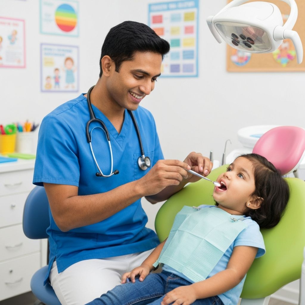 Child dental exam